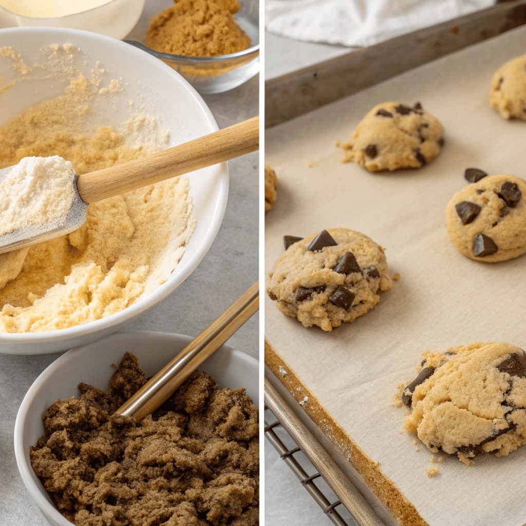 Ultimate Homemade Chocolate Chip Cookie Recipe A Collage Of Cookies On A Tray