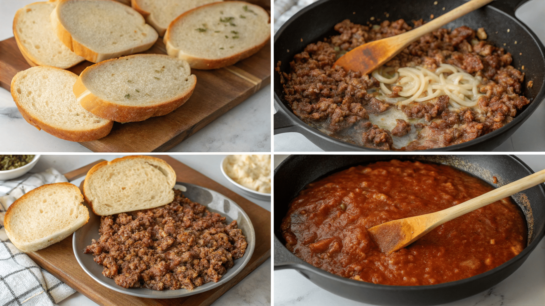 Garlic Bread Sloppy Joes